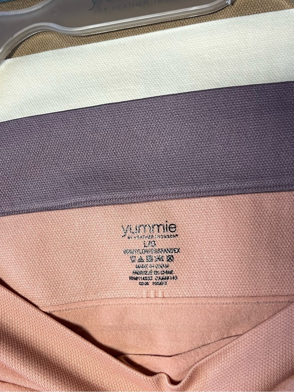 NWT Yummie 5pk Shadow Stripe Seamless Briefs Large Blue Brown Ivory Purple Peach - Picture 7 of 7